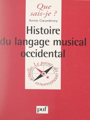 cover image of Histoire du langage musical occidental
